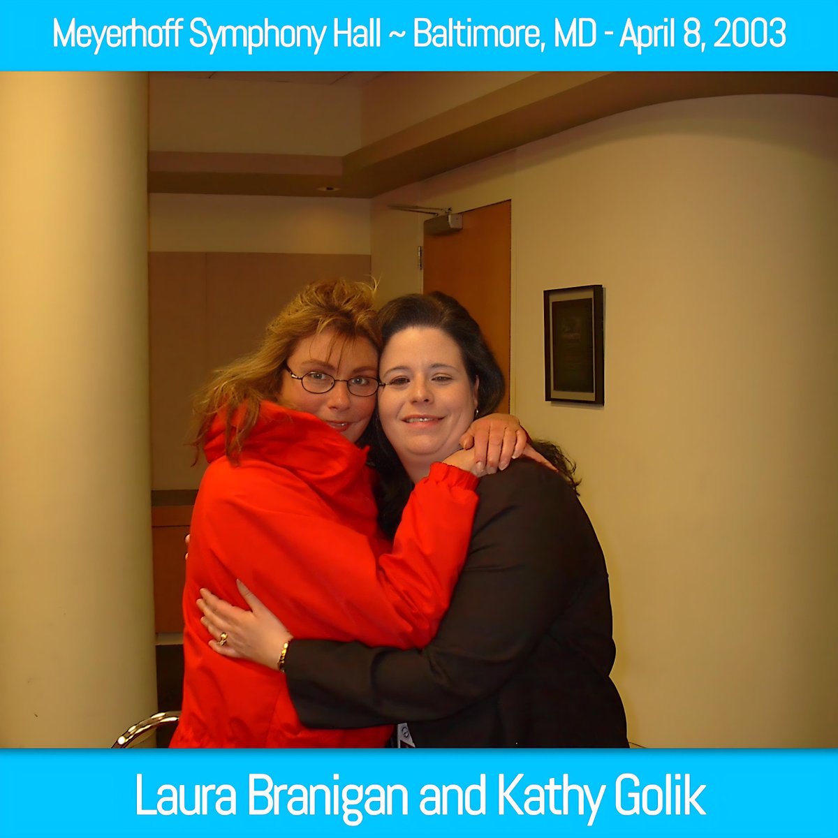 laurabranigan's tweet photo. #TimeCapsule #AfterConcert 🗒️ #Interview - After Laura's benefit concert for the Leukemia & Lymphoma Society at the Meyerhoff Symphony Hall in Baltimore, MD on April 8, 2003, Vince and I had the privilege of doing an exclusive interview with Laura for the fans. Read it here! ~ Kathy Golik, Legacy Manager
🔷Interview transcript ➡️ https://t.co/A1NrHvLII0
#LauraBranigan #AfterConcert #MeyerhoffSymphonyHall #Live #Baltimore #Maryland #AfterConcertInterview #LeukemiaAndLymphomaSociety #BenefitConcert #OtherHalfEntertainment