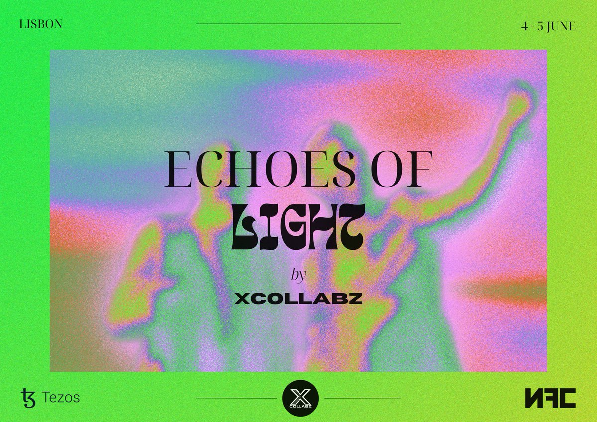 #NFCLISBON2025

📢 WE'RE THRILLED TO UNVEIL THE INITIAL LINEUP OF INCREDIBLE ARTISTS SET TO ILLUMINATE "ECHOES OF LIGHT" AT @NFCSUMMIT 2025! 

✨ POWERED BY <a href="/tezos/">Tezos</a> 

🚀 ANOTHER 10 ARTISTS WILL BE JOINING AFTER THE OPEN CALL CONCLUDES!

#NFCLISBON2025 #ECHOESOFLIGHT #TEZOS
