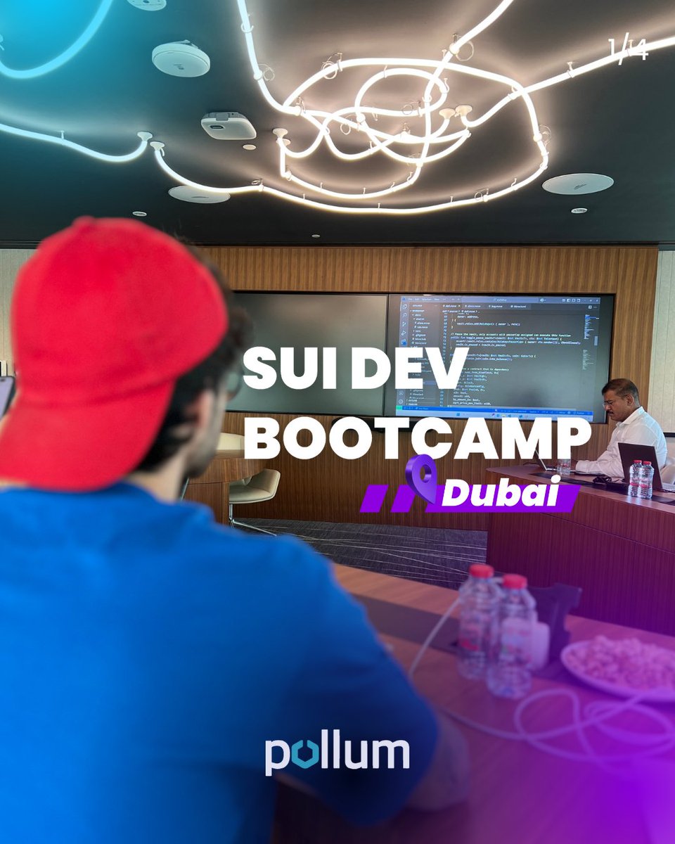 pollumlabs's tweet image. Last month, Pollum joined the 1st @SuiNetwork Dev Bootcamp in Dubai for a week diving into Move lang and the Sui ecosystem.

Organized by @LunosDAO and powered by SuiHub &amp;amp; @Mysten_Labs, the event was wrapped up with the Swarm&amp;lt;&amp;gt;SuiHub Hackathon, where our project won 1st place! 🏆