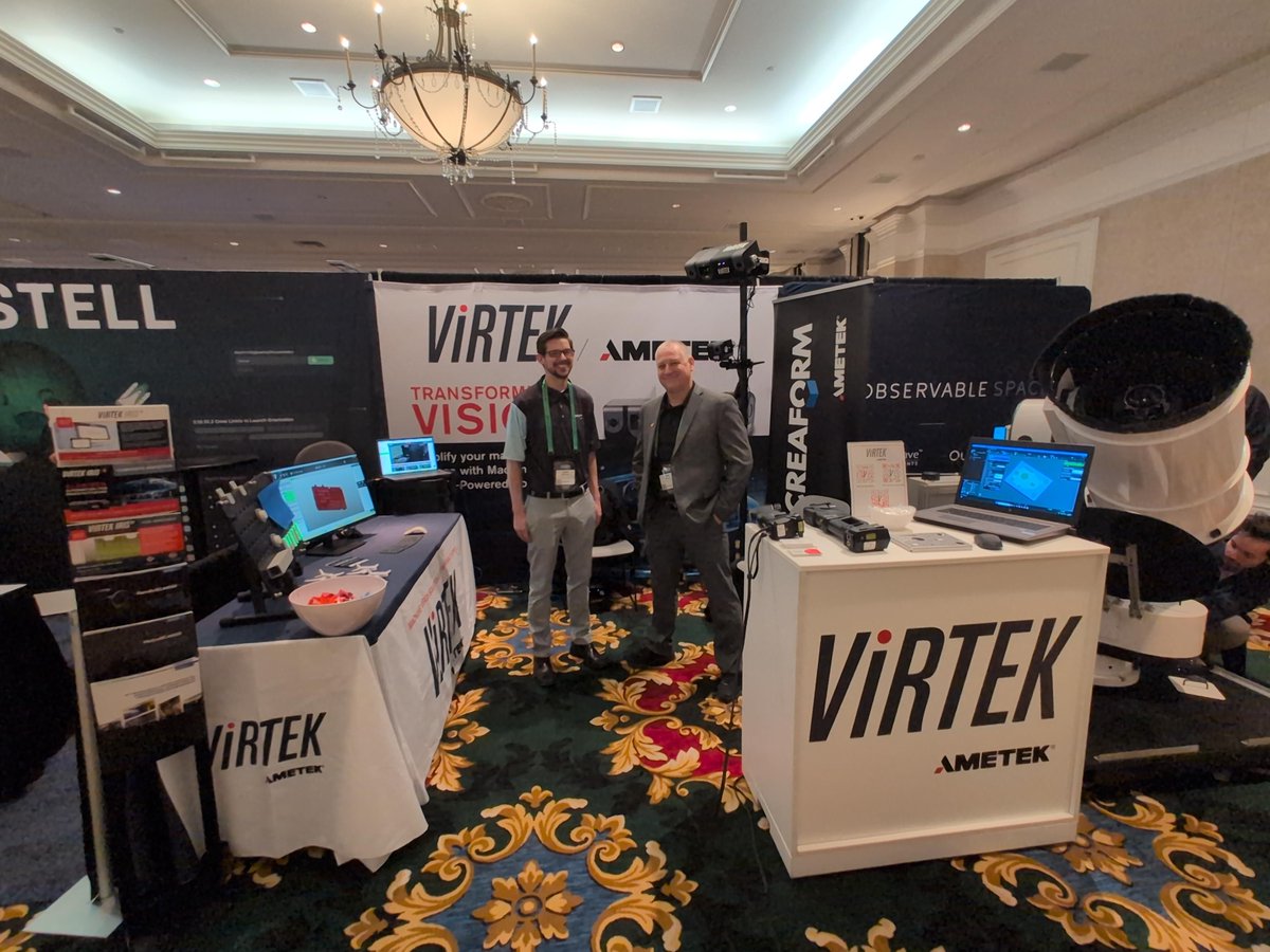 A few hours left on the first day <a href="/SpaceFoundation/">Space Foundation</a> <a href="/SpaceSymposium/">Space Symposium</a> we will be at the Rocky Mountain Ballroom Suppliers Showcase SS103 all week, showcasing our latest tech together with @Creaform. #VirtekIris3D #HandyScan #ai #compositeinspection