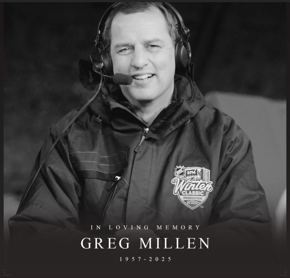 I don’t remember the first time Greg Millen came into my life because it felt like he was one of those life long friends. He was just comfortable ya know. So many Leaf road trips made better with this guy in the rink. Sending strength to his family. Rest easy Millsy.