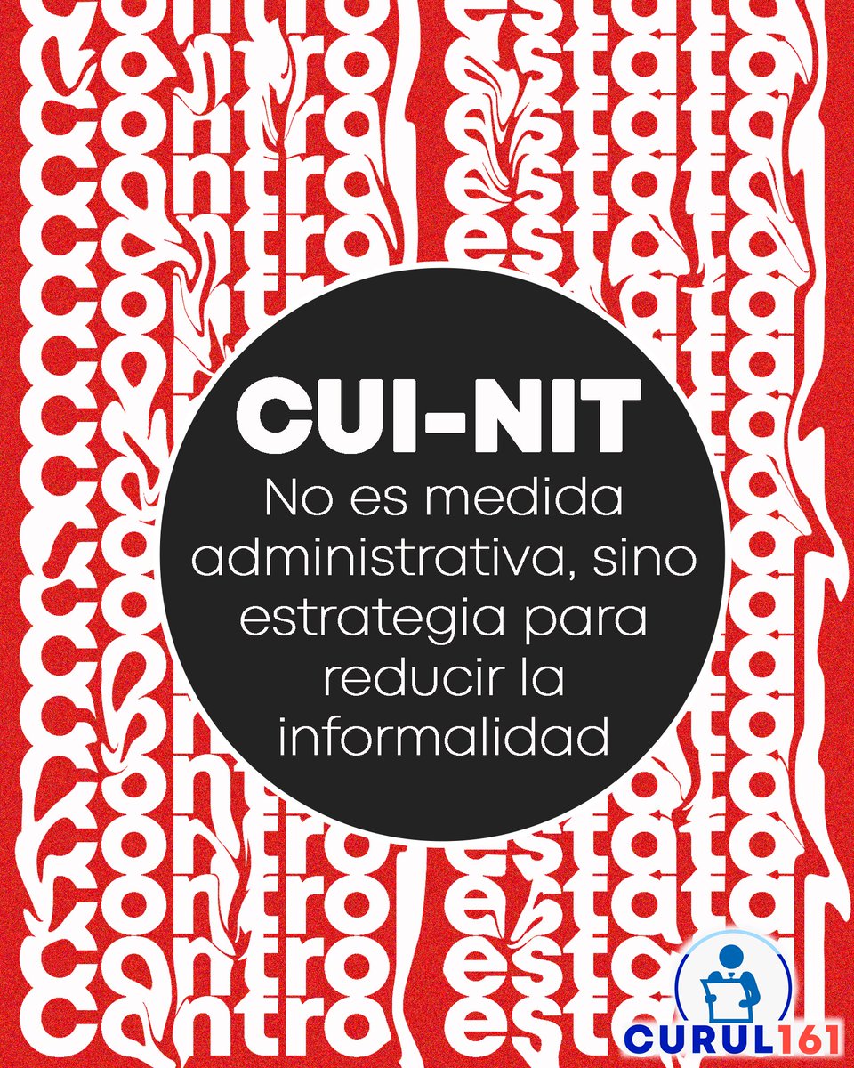 curul161's tweet photo. #ControlEstatal lNo a la unificación del CUI+NIT https://t.co/qPZRnNtMhX