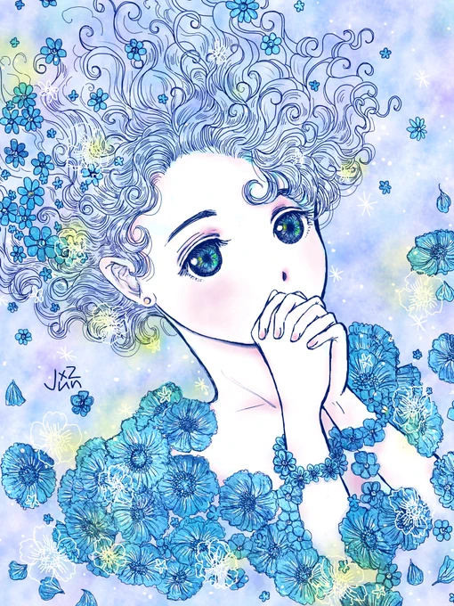 ⋯  『 青い妖精 』 おはようございます 朝からいい天気 いいことあるかな? 今日も良き日に 