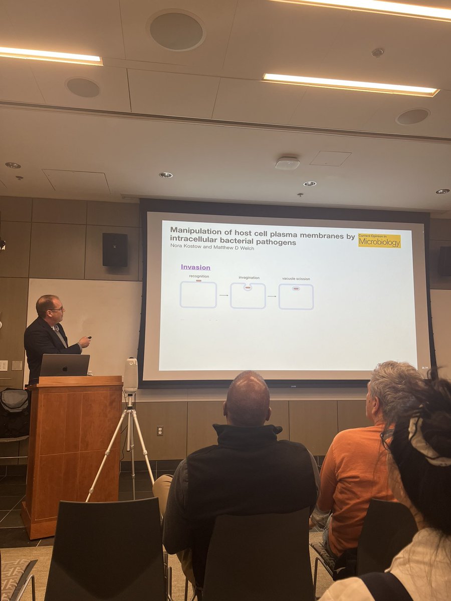 HigginsLabHMS's tweet photo. Our lab had the pleasure of hosting our long-time collaborator, John Brumell, at our Department’s Faculty Seminar Talk today! Thanks for coming to Harvard to share your science — we really enjoyed hearing about the fantastic cell biology work coming out of your lab! https://t.co/9QC9S48oC3