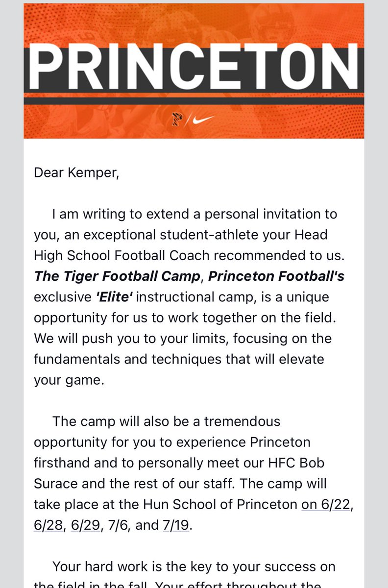 Thank you for the invite 
<a href="/Princeton/">Princeton University</a> <a href="/HHSMustangFB/">Herriman Football</a> <a href="/PrincetonFTBL/">Princeton Football</a>