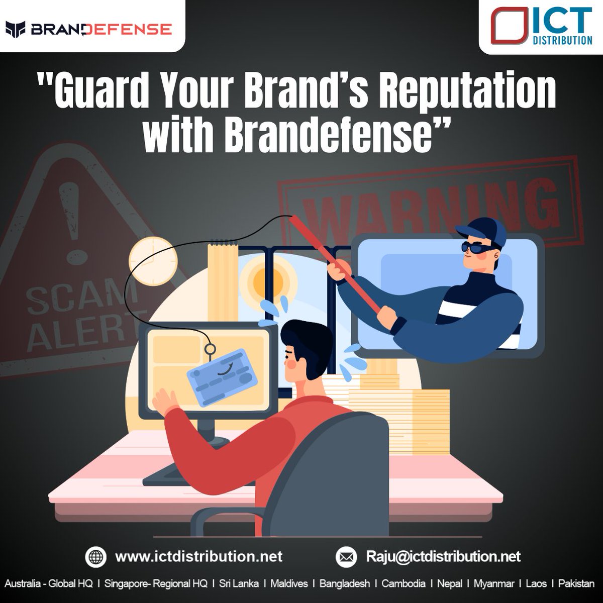 ICTDofficial's tweet photo. Think your brand is safe? Think again.
Phishing scams, fake websites, and impersonation attacks are rising—and they’re targeting brands like yours.

#BrandProtection #CyberSecurity #PhishingProtection #DigitalDefense #Brandefense #OnlineSecurity #CyberThreats #ReputationMatters https://t.co/XAco0hb9g0