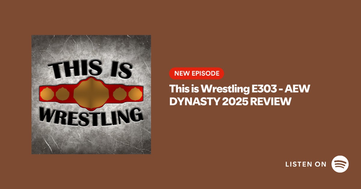 LINK: open.spotify.com/episode/7b64wc…

On the latest edition of This is Wrestling, Lee Versage and Zach McGibbon review the 2025 edition of AEW's Dynasty PPV! 

Please RT!