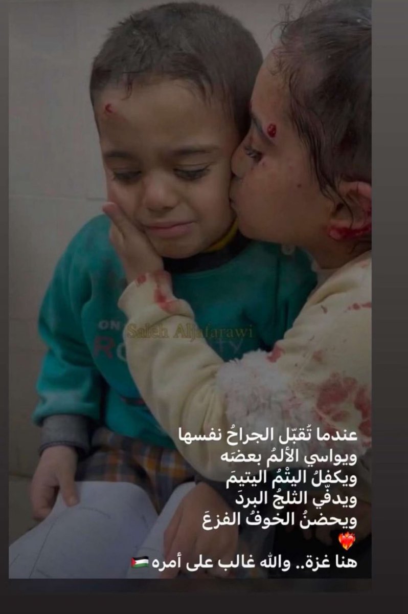 faisalalshamry's tweet photo. عندما تقبل الجراح بعضها
ويواسي الألم بعضه
ويكفل اليتيم اليتيم
ويحضن الخوف الفزع

#صباح_الخير 
#غزة_تُباد https://t.co/SFihnFGmQk