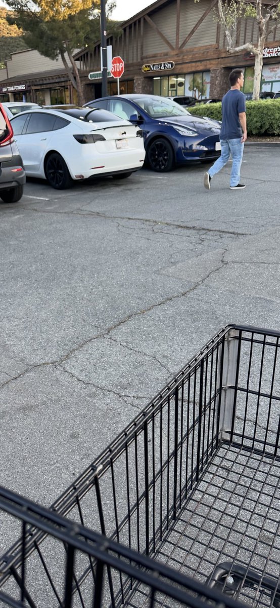 johnnyoram's tweet photo. Just witnessed a Tesla that transitioned into the Batmobile—Bat emblems, front and back like it’s fighting crime at Trader Joe’s.

And last week? A Cybertruck rocking a Toyota badge like it’s in witness protection.

@elonmusk ain’t Jesus, but he don’t deserve this disrespect https://t.co/oeBfY9xIVj