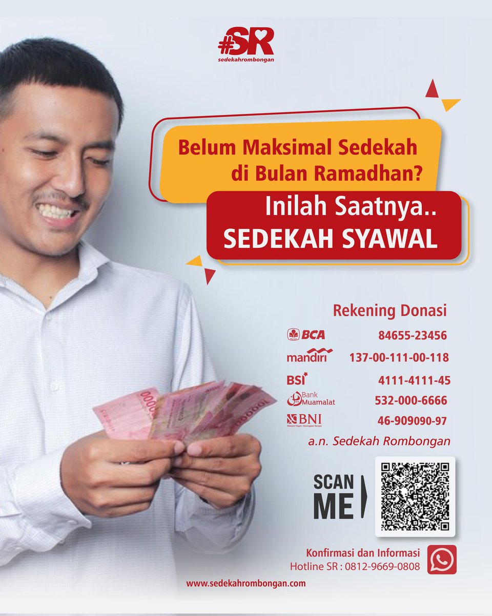 Belum maksimal sedekah di bulan ramadhan kemarin? Gas sedekah di bulan syawal ✨ 

Klik sedekahrombongan.com