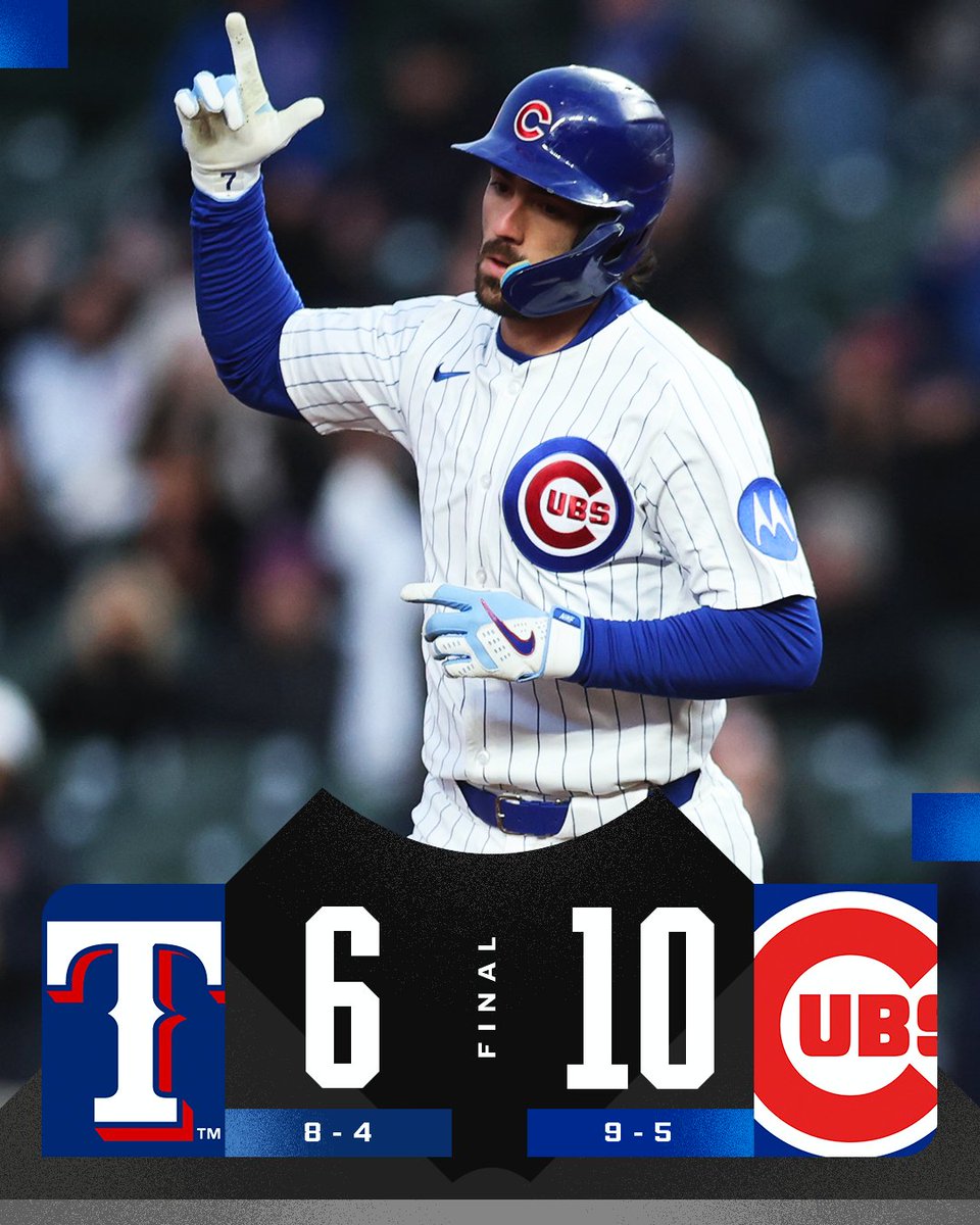 MLB's tweet image. Dansby Swanson homers and drives in 4 runs.

The @Cubs have won 7 of their last 8 games.