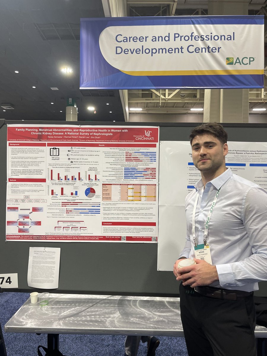 Silvi Shah, MD, MS (@silvishah) on Twitter photo So proud of my second year medical student Nedas semaska <a href="/UCincyMedicine/">UC College of Medicine</a> to present his work on reproductive health and kidney disease at the national <a href="/ACPIMPhysicians/">ACP</a> conference in New Orleans 👏🏽🎉.
Congratulations Nedas!
<a href="/ucincipress/">University of Cincinnati Press</a> <a href="/UCResearch/">University of Cincinnati Office of Research</a> So proud of my second year medical student Nedas semaska <a href="/UCincyMedicine/">UC College of Medicine</a> to present his work on reproductive health and kidney disease at the national <a href="/ACPIMPhysicians/">ACP</a> conference in New Orleans 👏🏽🎉.
Congratulations Nedas!
<a href="/ucincipress/">University of Cincinnati Press</a> <a href="/UCResearch/">University of Cincinnati Office of Research</a>