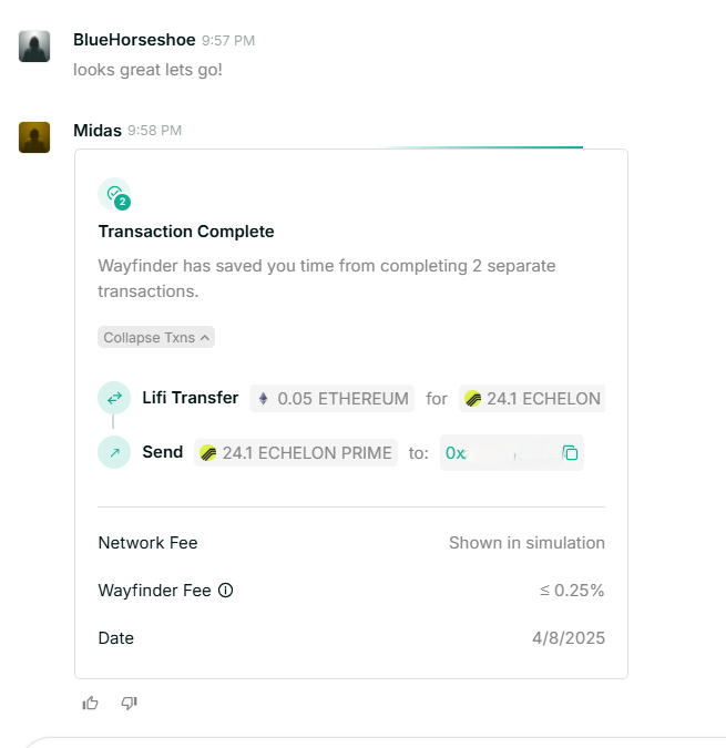 never too little, but almost too late.  $Prompt soon

Had Midas help me buy some Prime, and then send it to my other wallet all in one Tx so I could cache more before the drop.  

Saving time + allowing to do other things is so huge.  You really need to try it out

Wayfinder