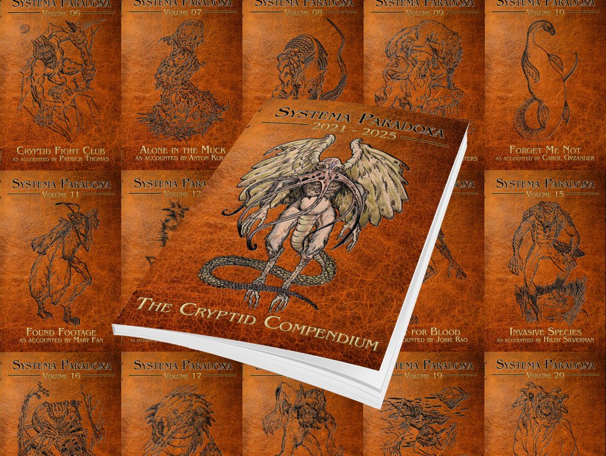 eSpecBooks's tweet photo. Have you missed out on Systema Paradoxa? Get the whole set *and* make a cool full-colored companion book happen! https://t.co/5U9Erj38uu @DMcPhail #CryptidCommunity @eSpecBooks @Kickstarter #Kickstarter #IndiePress https://t.co/t9gPUZ7Qn0