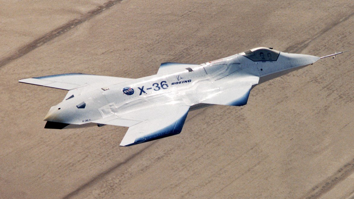 GammaJet's tweet photo. The #Boeing x36 could very well be the precursor to the Boeing #F-47 #trump https://t.co/q0uXLg83HD