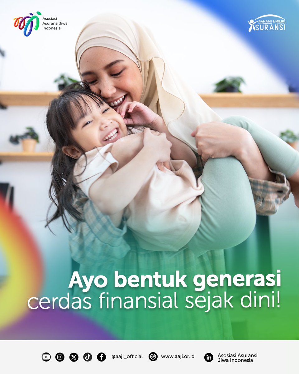 aaji_official's tweet photo. Ingin anak tumbuh jadi generasi cerdas finansial? Mulai ajarkan kebiasaan menabung dari sekarang!

Ayo, jadi orang tua yang bijak dan bantu si kecil tumbuh jadi generasi cerdas finansial

#aaji #asuransijiwa #pahamidanmilikiasuransi #transformasiberkelanjutan https://t.co/V2HqB937ly