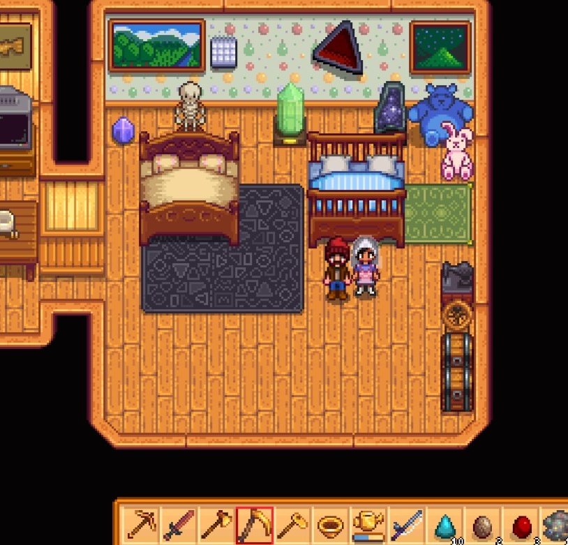 reni_bar's tweet photo. The blubbies got married!!!!!! Throw the rice, ring the wedding bells, blow the trumpets!!!!!!!!! 🎊🎉🥺🤧🥳🎉🎊
#StardewValley #MarriedLife #indiegame https://t.co/AAZPbjj4eZ