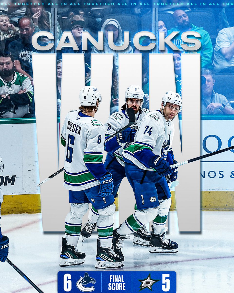 Canucks's tweet photo. CALL IT A COMEBACK‼️ https://t.co/pTZCsGib5Z