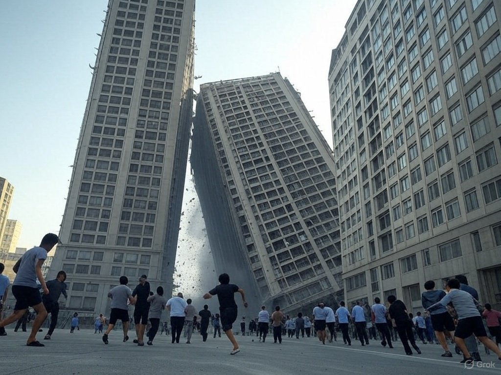 Good morning 

What is the best way to survive in this situation? 

Hiding 
Running to open land