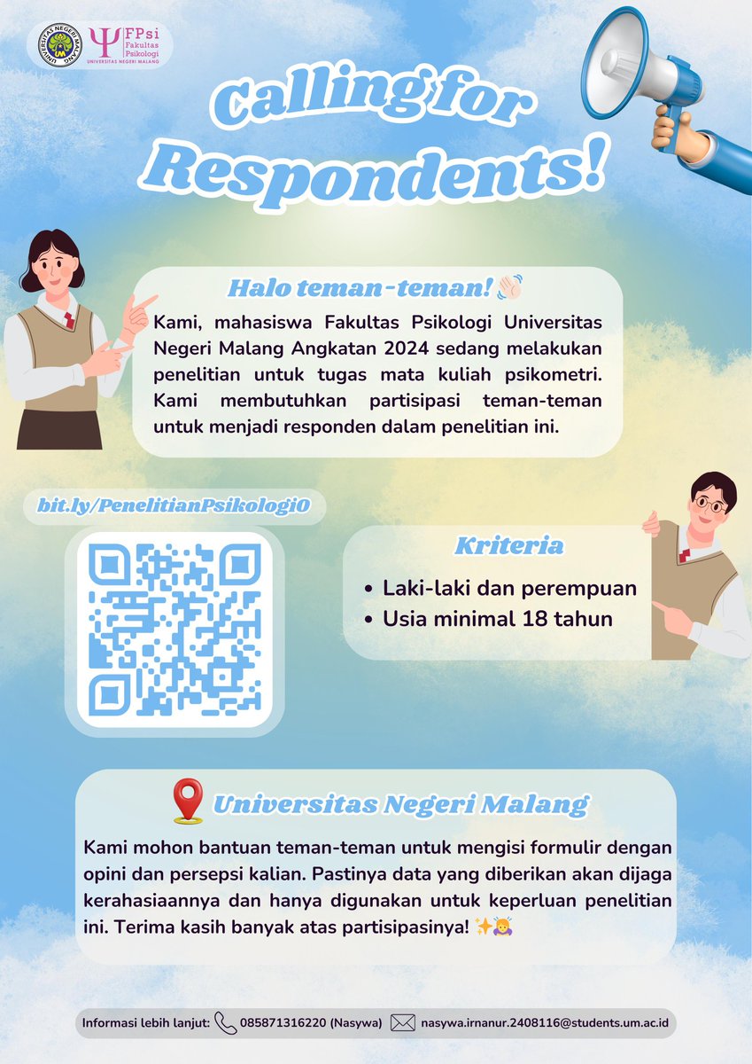 naraanad's tweet photo. haloo temen² boleh tolong bantu isi kuesioner ku gaa ☝🏻😓
kriterianya cuman yang usianya 18 tahun ke atas aja kokk, semogaa yang lagi uts semuanya dilancarkan dan dapet A yaa 🤍🤍🤍

https://t.co/2YW8n4xeW2
ini yapp, boleh bgt tolong sebar jugaa, makasii🫰🥹 https://t.co/8aw9vZFp5n