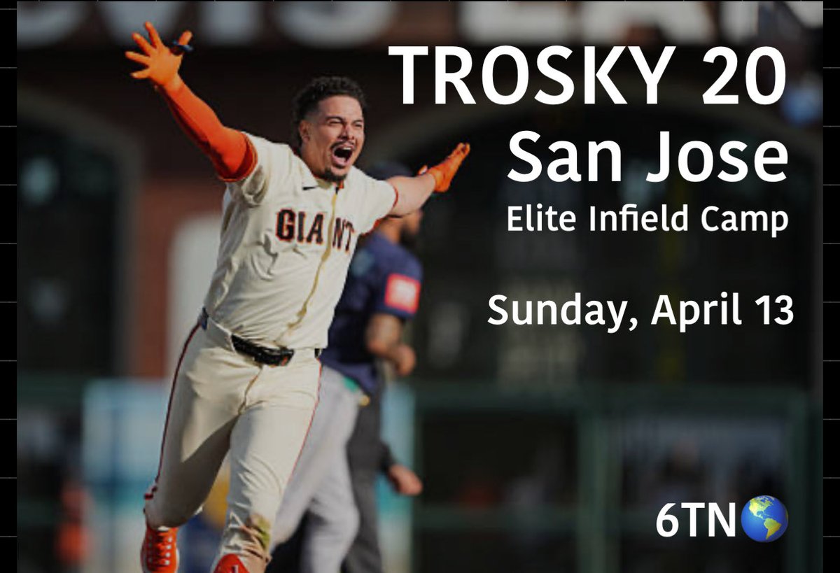 Trosky (@natetrosky) on Twitter photo SAN JOSÉ - TROSKY 20 ELITE INFIELD CAMP this Sunday April 13, 4:30 to 6:30. A small group (ages 12-18) led by coach Trosky, 1 of the best! Come advance your game! Go to Troskybaseball.com <a href="/jaegersports/">Jaeger Sports</a> <a href="/stinger_brand/">Stinger Sports</a> SAN JOSÉ - TROSKY 20 ELITE INFIELD CAMP this Sunday April 13, 4:30 to 6:30. A small group (ages 12-18) led by coach Trosky, 1 of the best! Come advance your game! Go to Troskybaseball.com <a href="/jaegersports/">Jaeger Sports</a> <a href="/stinger_brand/">Stinger Sports</a>