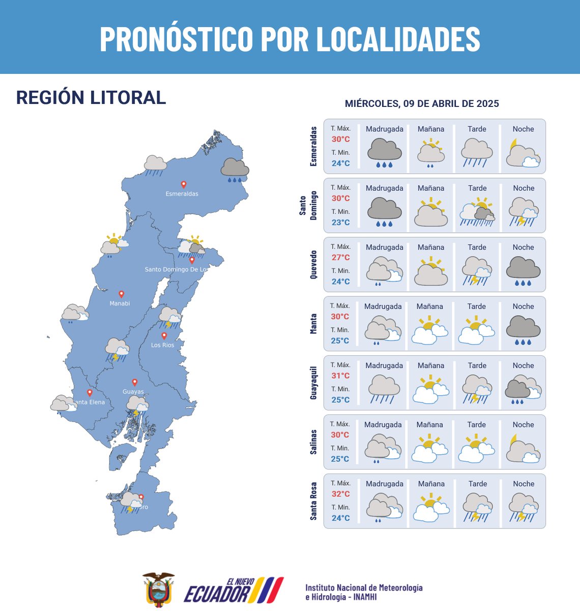 INAMHI Ecuador 🇪🇨 tweet media