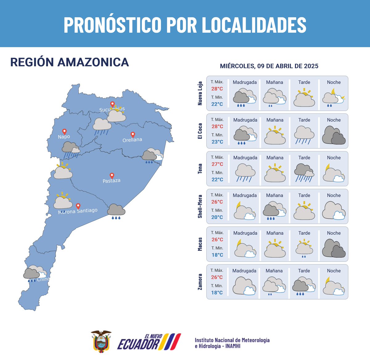 INAMHI Ecuador 🇪🇨 tweet media