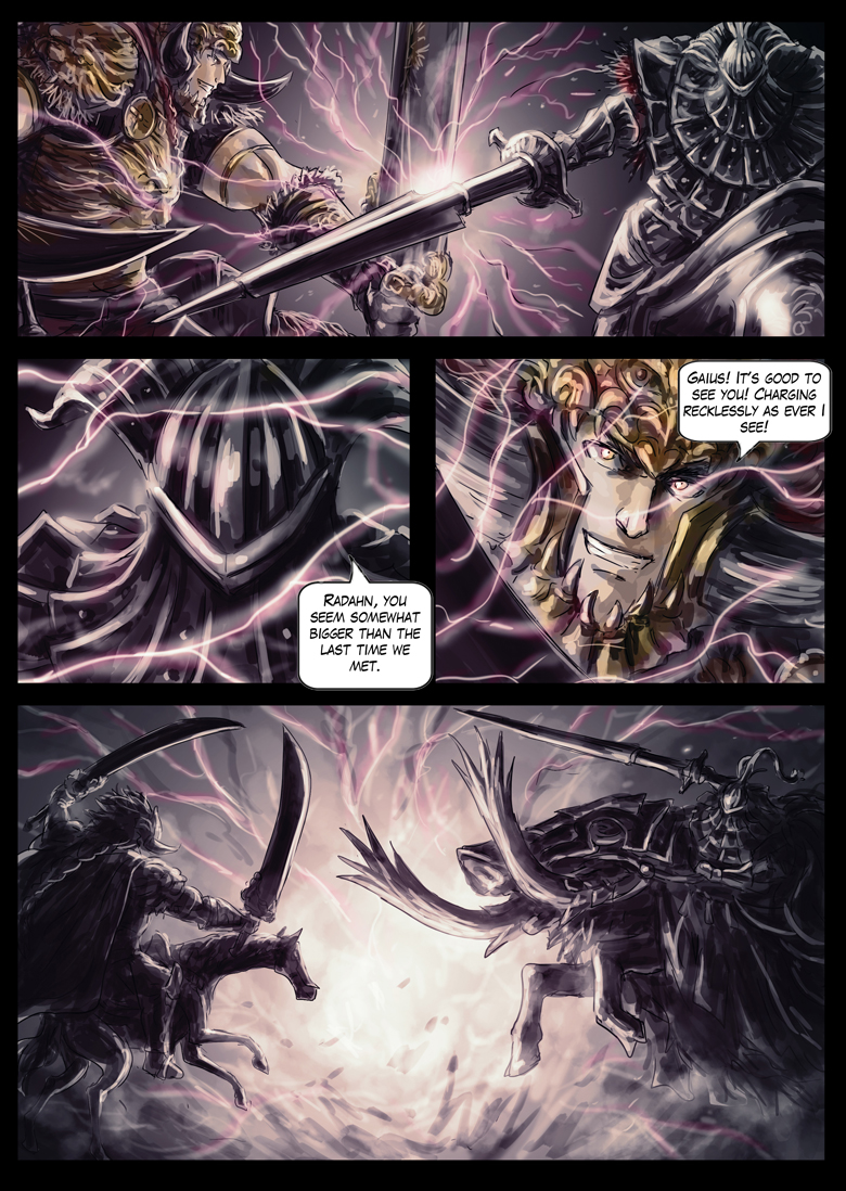 qizeaq's tweet photo. Elden Ring: The Star and The Moon Chapter 14 Commander Gaius (1/2) https://t.co/ifEh2Gycjd
