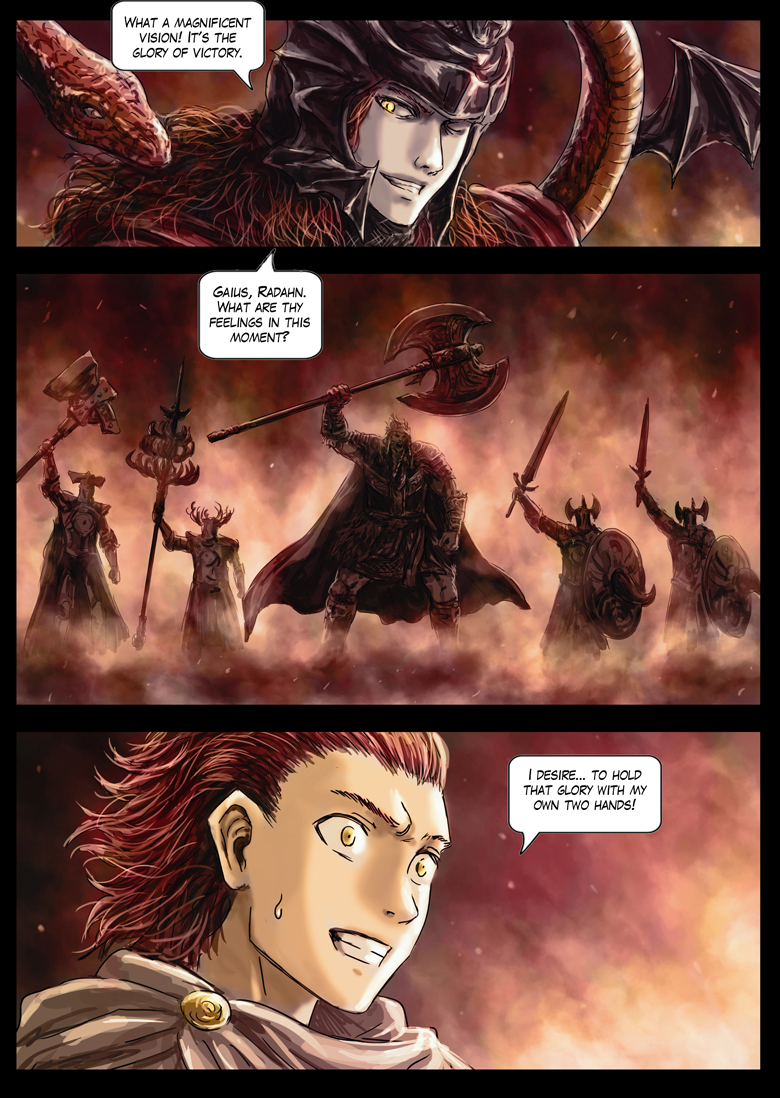 qizeaq's tweet photo. Elden Ring: The Star and The Moon Chapter 14 Commander Gaius (1/2) https://t.co/ifEh2Gycjd
