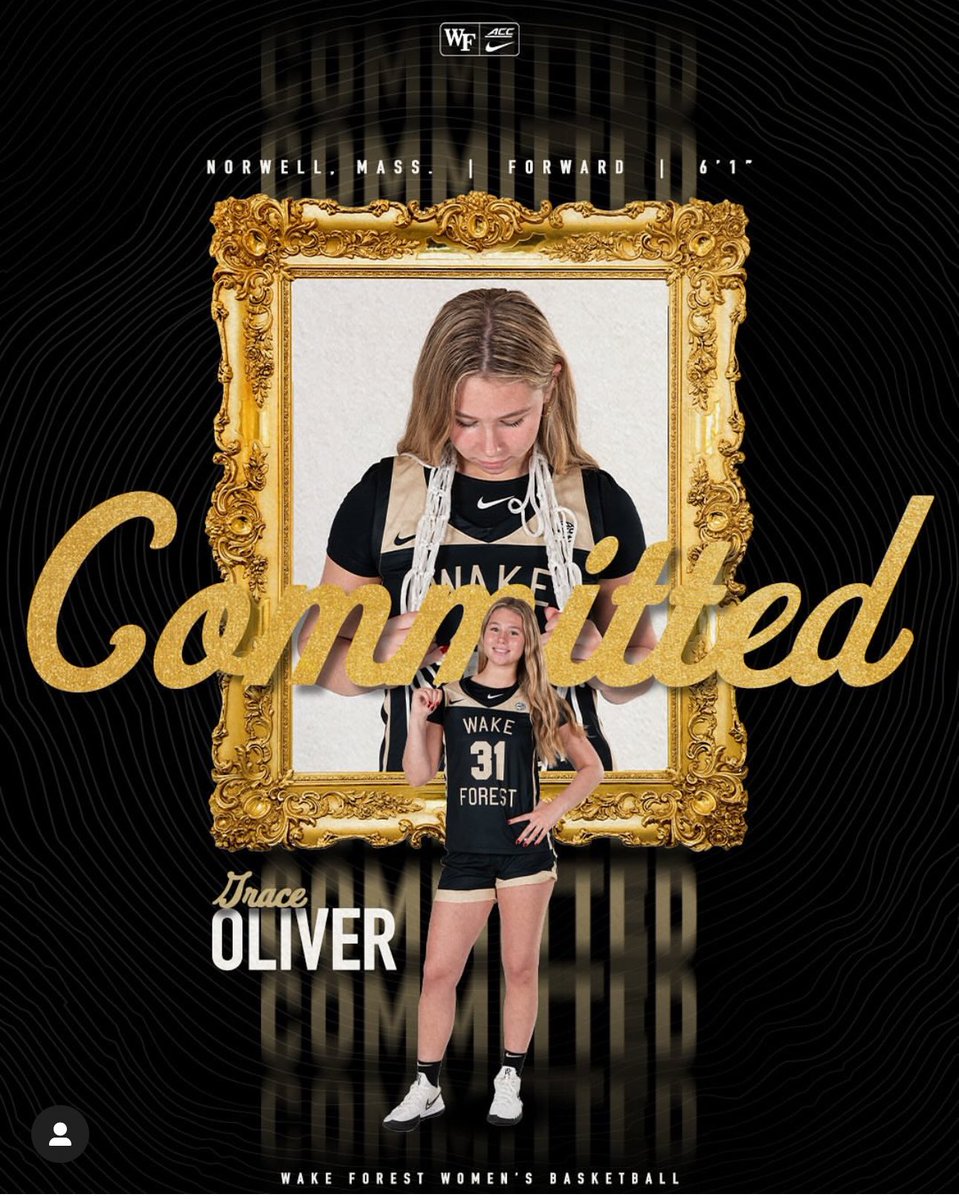 Lady Rivals (@ladyrivals) on Twitter photo Congratulations alum โ24 <a href="/ggraceoliver13/">Grace Oliver</a> on her commitment to <a href="/WakeWBB/">Wake Forest Women's Basketball</a>
<a href="/NEPSGBCA/">NEPSGBCA</a> <a href="/IAMCoachU1/">Ushearnda Rae</a> <a href="/3SSBGCircuit/">3Stripes Select Basketball Girls Circuit</a> <a href="/nehoopjournal/">New England Basketball Journal</a> <a href="/BashHoopsNE/">Bash Hudson</a> <a href="/TrevorHass/">Trevor Hass</a> <a href="/TaliaGoodmanWBB/">Talia Goodman</a> <a href="/BTNScouting/">BTN Scouting</a> <a href="/WomensHoops_USA/">Womenโs Hoops Network</a>
We Are/// Congratulations alum โ24 <a href="/ggraceoliver13/">Grace Oliver</a> on her commitment to <a href="/WakeWBB/">Wake Forest Women's Basketball</a>
<a href="/NEPSGBCA/">NEPSGBCA</a> <a href="/IAMCoachU1/">Ushearnda Rae</a> <a href="/3SSBGCircuit/">3Stripes Select Basketball Girls Circuit</a> <a href="/nehoopjournal/">New England Basketball Journal</a> <a href="/BashHoopsNE/">Bash Hudson</a> <a href="/TrevorHass/">Trevor Hass</a> <a href="/TaliaGoodmanWBB/">Talia Goodman</a> <a href="/BTNScouting/">BTN Scouting</a> <a href="/WomensHoops_USA/">Womenโs Hoops Network</a>
We Are///