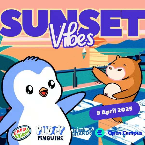 Animoca Brands ✈️TOKEN2049 Dubai 🌴 (@animocabrands) on Twitter photo 🌅 Sunset Vibes 🌅
Good people, chill vibes, and wholesome energy 🏄
Join us, <a href="/pudgypenguins/">Pudgy Penguins</a>, <a href="/opencampus_xyz/">Open Campus</a>, and <a href="/CapyFriends/">Capy Friends</a> for an evening of bar chats, builder energy, and interesting convos after #Web3Festival!
🍹 Come vibe with us over drinks and make unforgettable 🌅 Sunset Vibes 🌅
Good people, chill vibes, and wholesome energy 🏄
Join us, <a href="/pudgypenguins/">Pudgy Penguins</a>, <a href="/opencampus_xyz/">Open Campus</a>, and <a href="/CapyFriends/">Capy Friends</a> for an evening of bar chats, builder energy, and interesting convos after #Web3Festival!
🍹 Come vibe with us over drinks and make unforgettable