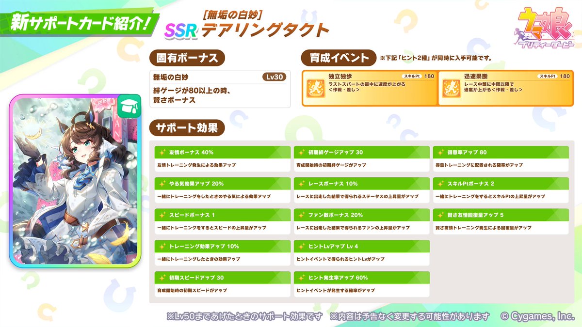 ウマ娘プロジェクト公式アカウント on X: ウマ娘プロジェクト公式アカウント on X: