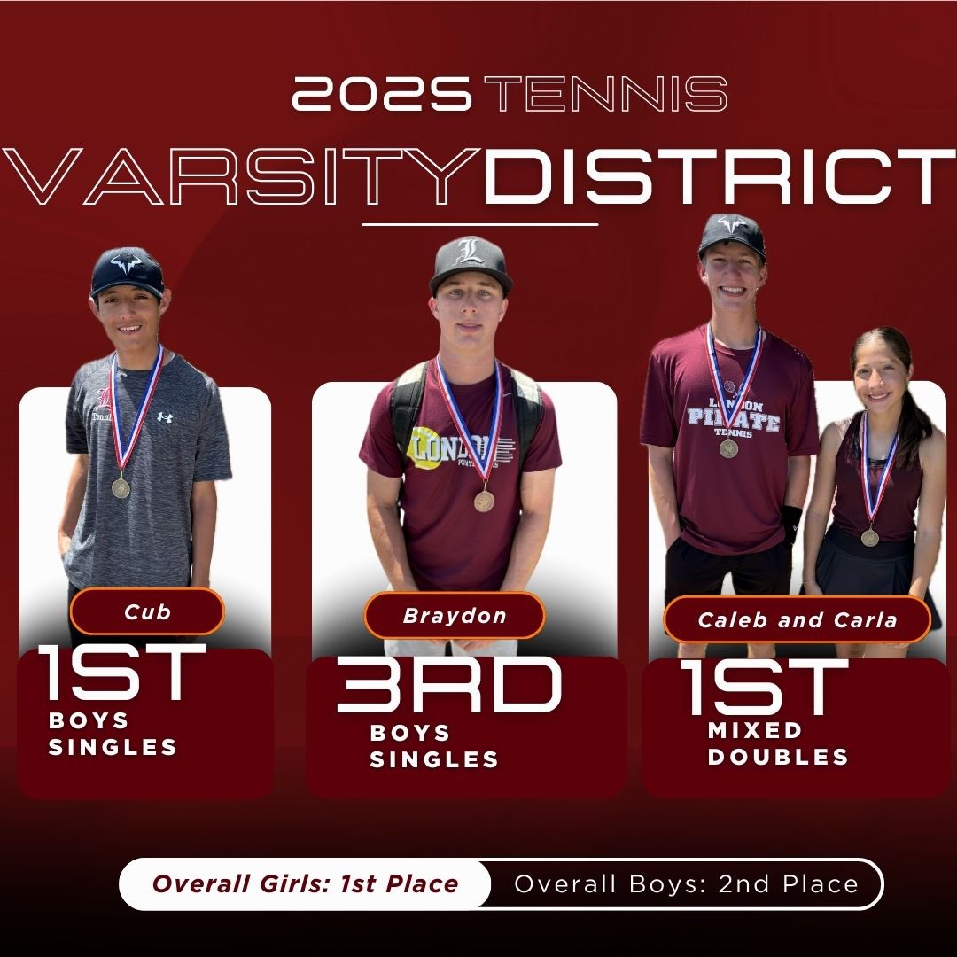 Dr_Chap_LISD's tweet photo. Congrats to our @LISDPirates for placing at the District Tennis Meet!!!
Girls Team 1st and Boys 2nd!  @cclondonpirates @CoachSmith_A61 https://t.co/gBzLoS9ygx