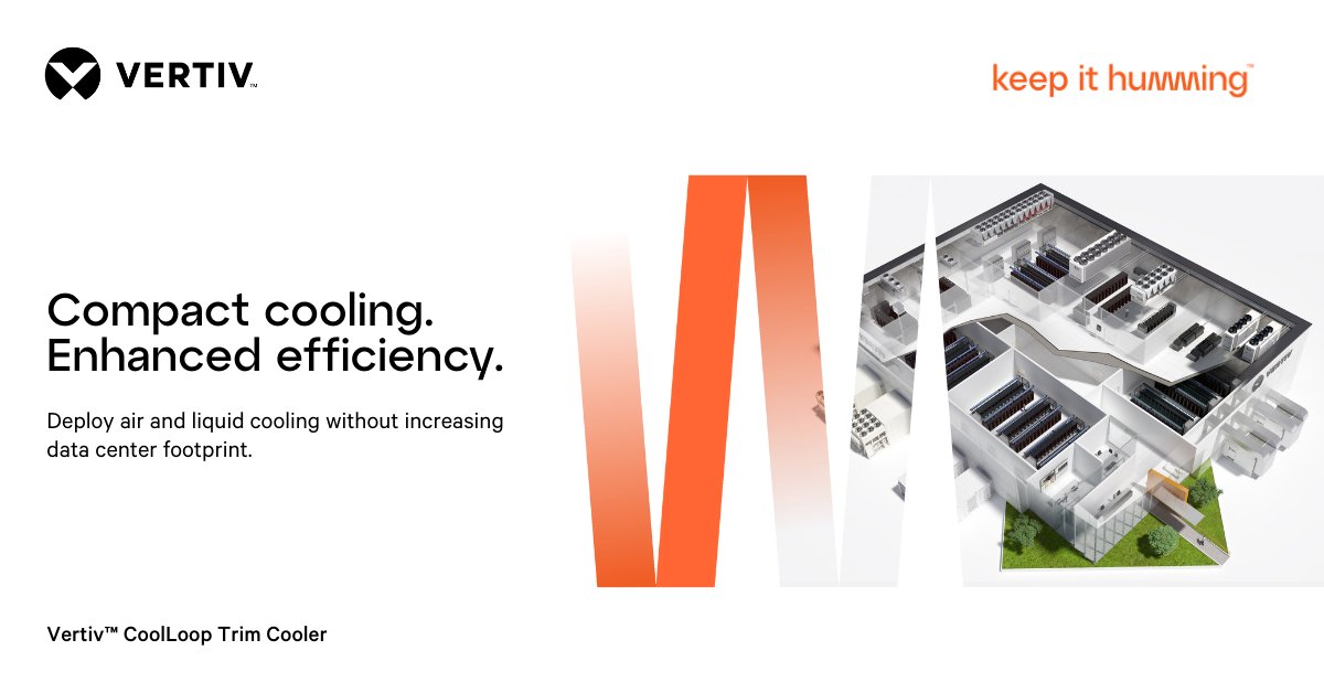 VertivAP's tweet image. How can you achieve a net gain of over 40% total cooling capacity without increasing the overall footprint of your data center? Discover the Vertiv™ CoolLoop Trim Cooler and dive into the details: ms.spr.ly/6019qSnCv
#CoolLoop #HeatManagement #DataCenterOptimization