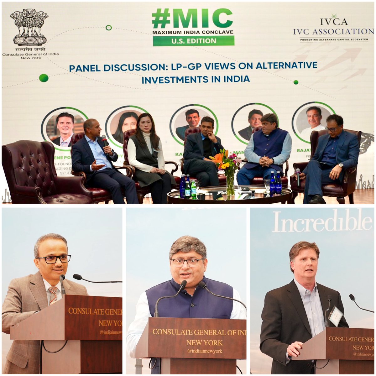 IndiainNewYork's tweet photo. Insightful evening at the #MaximumIndiaConclave!
@IndiainNewYork in collaboration with IVCA, hosted an engaging session with LPs and GPs on India’s alternative investment landscape.
The panel discussion focused on the evolving venture capital and private equity landscape in India, which continues to be one of the most attractive investment destinations.
The conversation also touched on the rise of micro VCs, Indian startups ecosystem, the impact of AI on job markets, and the importance of reskilling the workforce.
@MEAIndia
@IndianEmbassyUS
@IndianDiplomacy @binaysrikant76
@IndianVCA