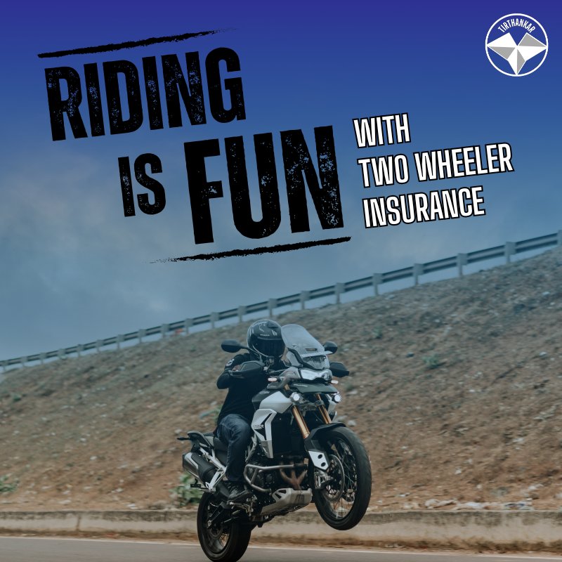 Tirthankarprime's tweet image. Riding is fun, but accidents can happen. Get protected with our two-wheeler insurance and ride with confidence. 🚴‍♂️💥 #TwoWheelerInsurance #RideSafe