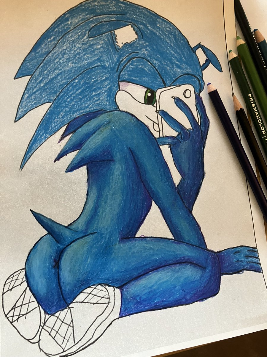 GayBattleRats's tweet photo. Printed out some of my old lineart and used it like a coloring book. I’m practicing color theory and rendering. #sonicnsfw #SonicTheHedgehognsfw #sonicsbutt #traditionalartnsfw #coloredpencilnsfw #sonadownsfw #sonicr18 #furrynsfw #WIPnsfw https://t.co/7PVLAaQrgL