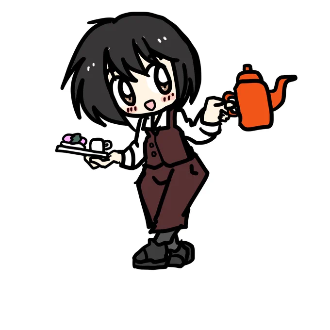 こんにちはーここで一服!午後からも頑張りましょうー 