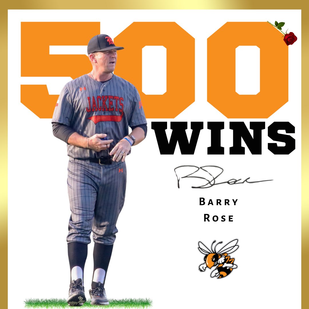 500 FOR 🌹 
#JFND | <a href="/Rockbaseball/">Rockwall Yellowjackets Baseball</a>