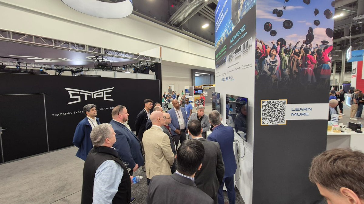 iDirect's tweet photo. At #NABShow, we were excited to have @SES_Satellites experience the MDM5010 firsthand. This powerful solution supports both VSAT &amp; SCPC use cases, and features GSE-HEM Lite encapsulation, ensuring compliance with DVB-NIP standards

Visit us at W3509 to learn more

#STEngineering https://t.co/98sxClIXsn