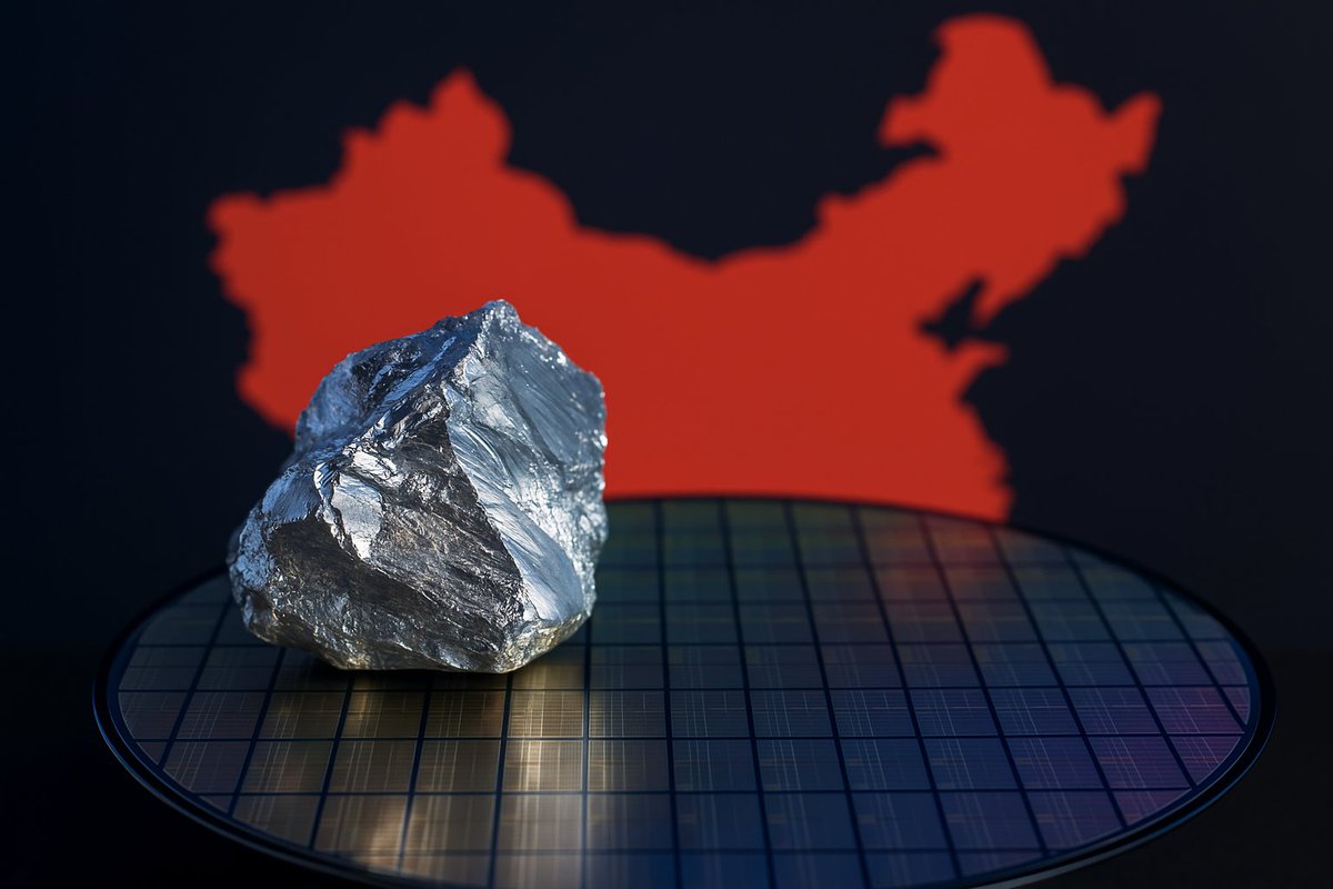 SolusianTech's tweet photo. China's grip on 98% of #global gallium supply is tightening, threatening semiconductor and battery industries worldwide. 

Japan warns of significant disruptions ahead. https://t.co/dtcrdLZAzh