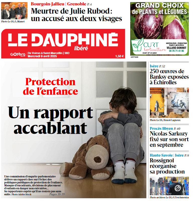 LeDL_Grenoble's tweet photo. Bonjour à tous !
Voici la Une du Dauphiné Libéré, édition “De Voiron à Saint-Marcellin”, de ce mercredi 9 avril.
Cette édition, et les autres, sont consultables ici : https://t.co/v6rWe8rMMD https://t.co/ZOeHmmZ9U2