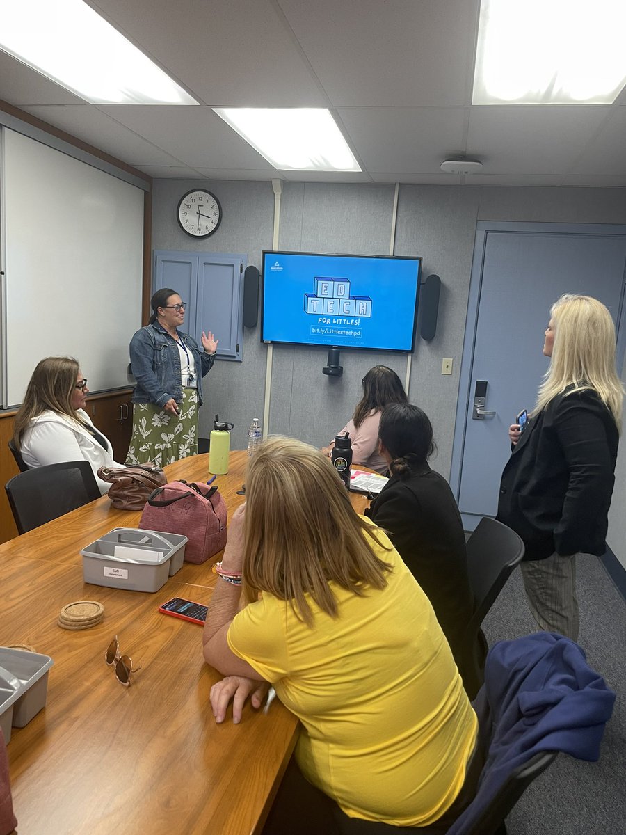 SBUSD TK Teachers learning about Ed Tech for Littles . Exited for our youngest scholars to use Ed tech &amp; robotics <a href="/GarciaEdTechSD/">Chris Garcia</a> <a href="/tessier311/">Matthew R. Tessier, Ed.D.</a> <a href="/RMontielPamela/">Pamela Reichert-Montiel</a> <a href="/Supt_SBUSD/">Jose A. Espinoza</a> Equity is Access ! <a href="/MendozaExplorer/">Mendoza Elementary</a> <a href="/NestorLions/">Nestor Language Academy</a> <a href="/berry_bears1/">Berry_Bears1</a> <a href="/IBCharterSchool/">Imperial Beach Charter School</a> <a href="/EmoryEagles/">Emory Academy</a>