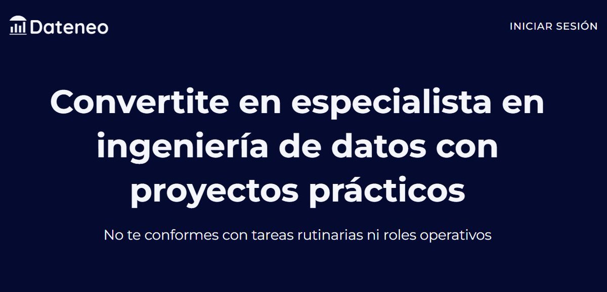 No sé si sabían pero Bruno Masciarelli abrió una plataforma de cursos sobre Ingeniería de Datos que me viene gustando bastante y se llama #Dateneo

Hay cursos gratuitos de modelado de datos y dbt, también vi algo de AWS para los que estén por rendir alguna certificación.