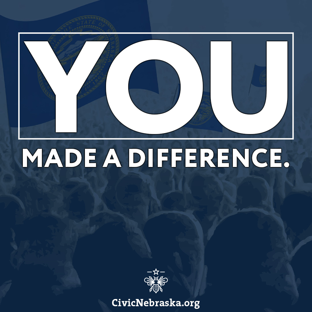 The cloture motion on LB3, this year's "winner-take-all" bill, failed to clear the 33-vote threshold. The vote was 31-18.

Unfortunately, because of partisan politics, this issue is never officially over. Regardless, we have a lot of thank-yous to share this evening. #neleg