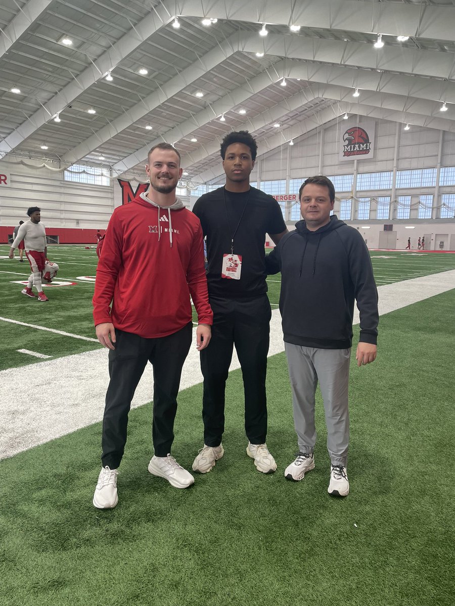 Mohamed Bangoura 7οΈβ£0οΈβ£ (@mobangoura70) on Twitter photo #AGTG After an amazing spring practice and a great conversation with <a href="/CoachBrechin/">Bill Brechin</a> I am blessed to have received my first D1 offer from Miami(OH). <a href="/Martin_Miami_HC/">Chuck Martin</a> <a href="/CoachBrown_DL/">Corey Brown</a> <a href="/CoadyKeller1/">Coady Keller</a> <a href="/drew15martin/">Drew Martin</a> <a href="/Coachjpatton/">James Patton</a> <a href="/AllenTrieu/">Allen Trieu</a> <a href="/JaredLuginbill/">Jared Luginbill</a> <a href="/Bryan_Ault/">Bryan Ault - Midwest Scout</a>
<a href="/Coach_Franke/">Josh Franke</a> #AGTG After an amazing spring practice and a great conversation with <a href="/CoachBrechin/">Bill Brechin</a> I am blessed to have received my first D1 offer from Miami(OH). <a href="/Martin_Miami_HC/">Chuck Martin</a> <a href="/CoachBrown_DL/">Corey Brown</a> <a href="/CoadyKeller1/">Coady Keller</a> <a href="/drew15martin/">Drew Martin</a> <a href="/Coachjpatton/">James Patton</a> <a href="/AllenTrieu/">Allen Trieu</a> <a href="/JaredLuginbill/">Jared Luginbill</a> <a href="/Bryan_Ault/">Bryan Ault - Midwest Scout</a>
<a href="/Coach_Franke/">Josh Franke</a>