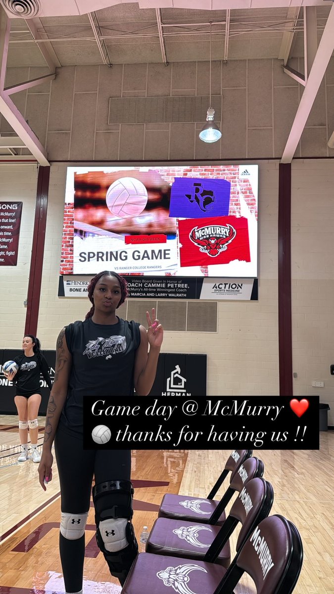 Game day at McMurry for Spring!!! ❤️🏐 thanks for having us!!!!