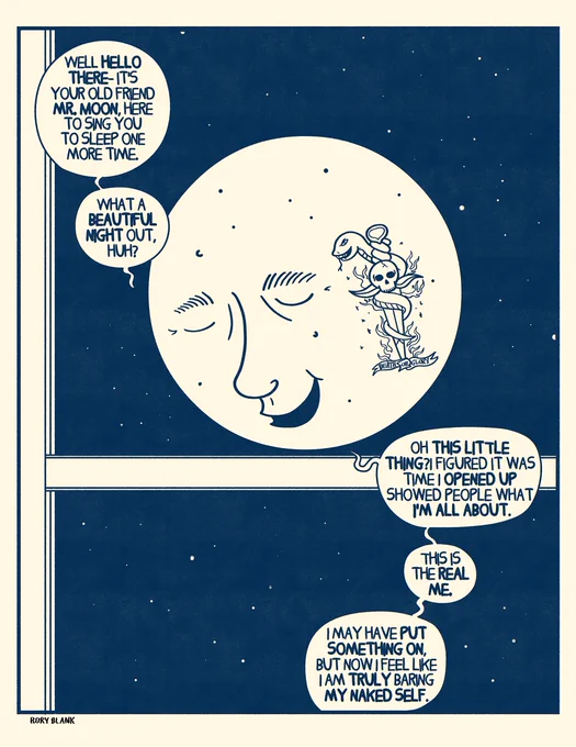 Mr Moon is Here To Sing You To Sleep 