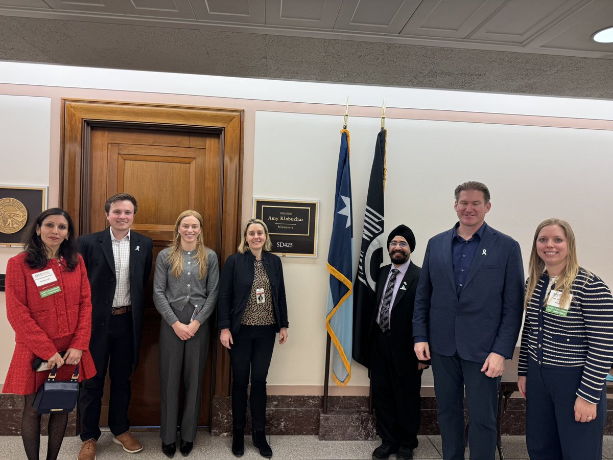 JasmineKambojMD's tweet photo. #ASCOAdvocacySummit 
#ascoadvocacy
@asco
@WadeSwenson @Em_citabine Dr Amrit Singh. 
✅#FixPriorAuth
✅research funding
✅drug shortages 
3 asks- 7 meetings for Team Minnesota. 
Thanks to all the awesome @ASCO staff- leaders and volunteers and staff at the Hill who worked tirelessly to make a day like today so successful! 
🥳🎀🙏🤗