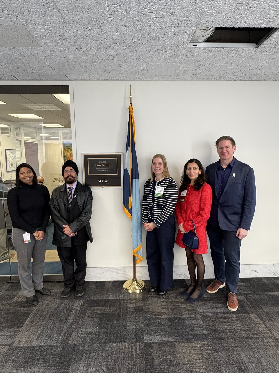 JasmineKambojMD's tweet photo. #ASCOAdvocacySummit 
#ascoadvocacy
@asco
@WadeSwenson @Em_citabine Dr Amrit Singh. 
✅#FixPriorAuth
✅research funding
✅drug shortages 
3 asks- 7 meetings for Team Minnesota. 
Thanks to all the awesome @ASCO staff- leaders and volunteers and staff at the Hill who worked tirelessly to make a day like today so successful! 
🥳🎀🙏🤗
